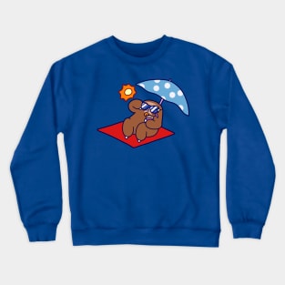 Summer Sloth Crewneck Sweatshirt